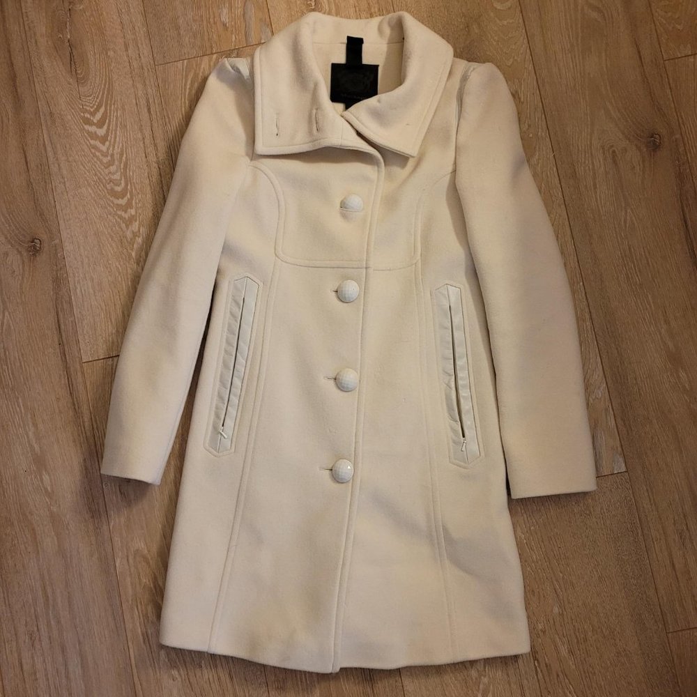 Mackage ladies white wool coat.  Size Small.
